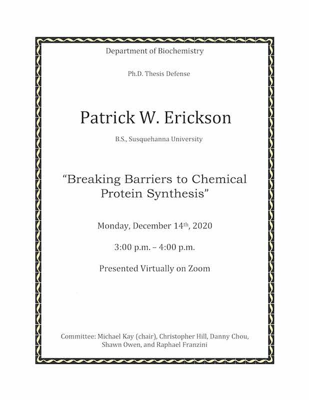 Erickson PhD Defense