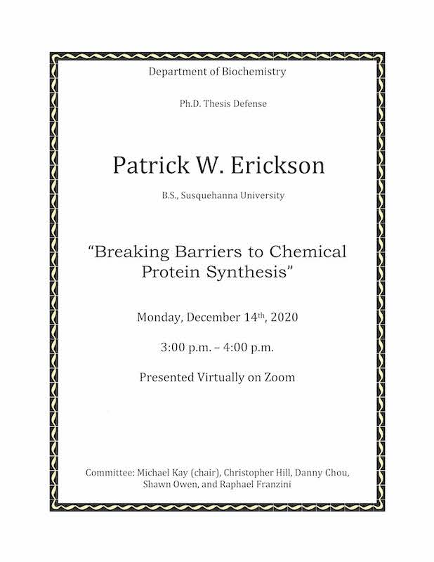 Erickson PhD Defense