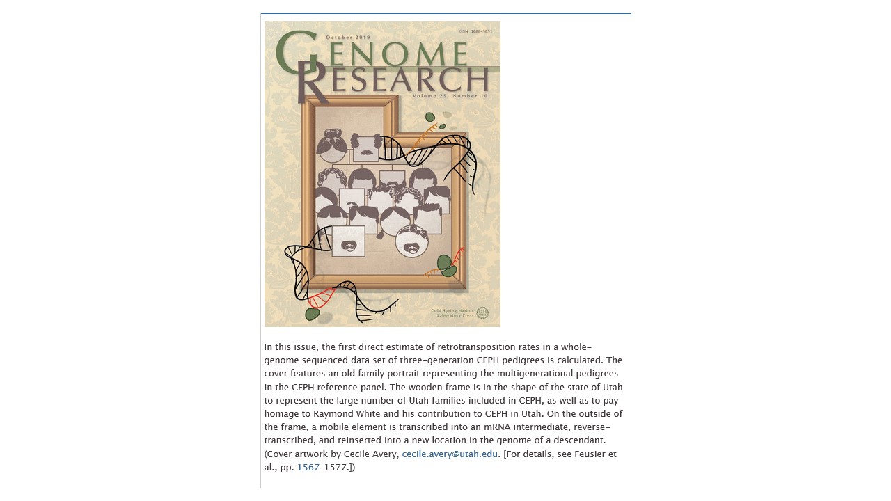 Genome Research Cover